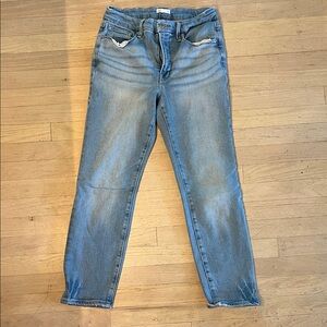 Good American stretch Light Blue Slim Straight Leg Jeans